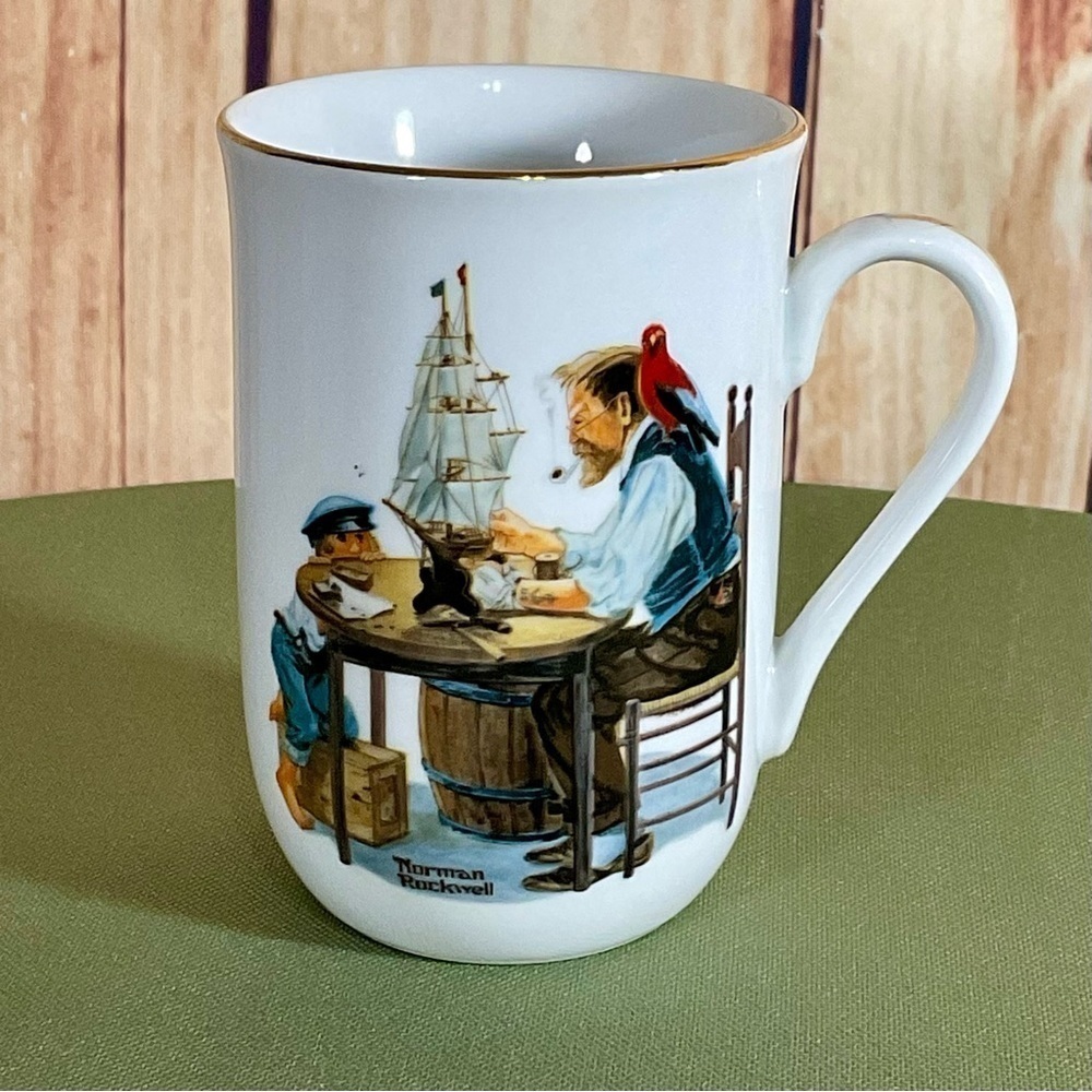 Norman Rockwell Collectible Mug "For a Good Boy" VTG Americana Nostalgia 1982